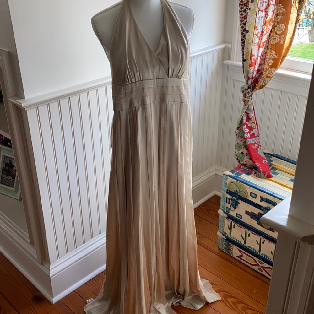 Calvin Klein nude formal dress